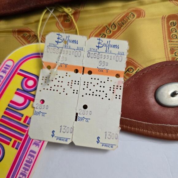 Phillippe Suede Clutch Bag – Vintage, Deadstock, 70s Style, Made in USA - Picture 5 of 10